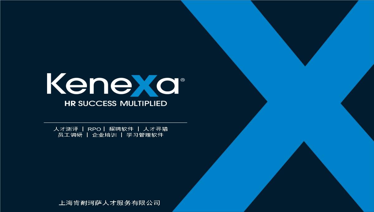 上海Kenexa公司培训简介PPT模板