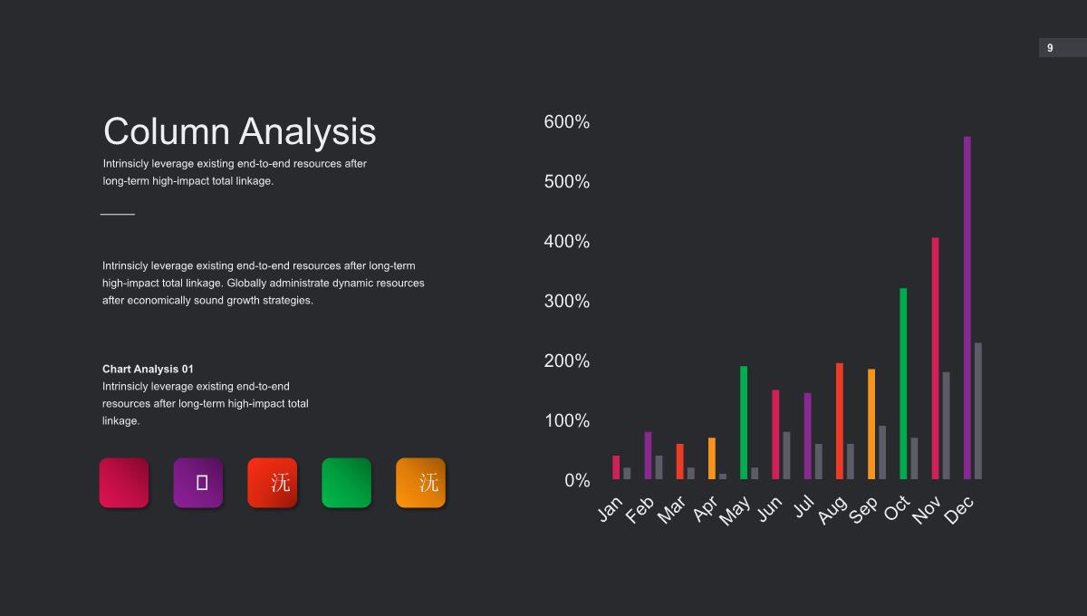可视化统计图表PPT模板_09
