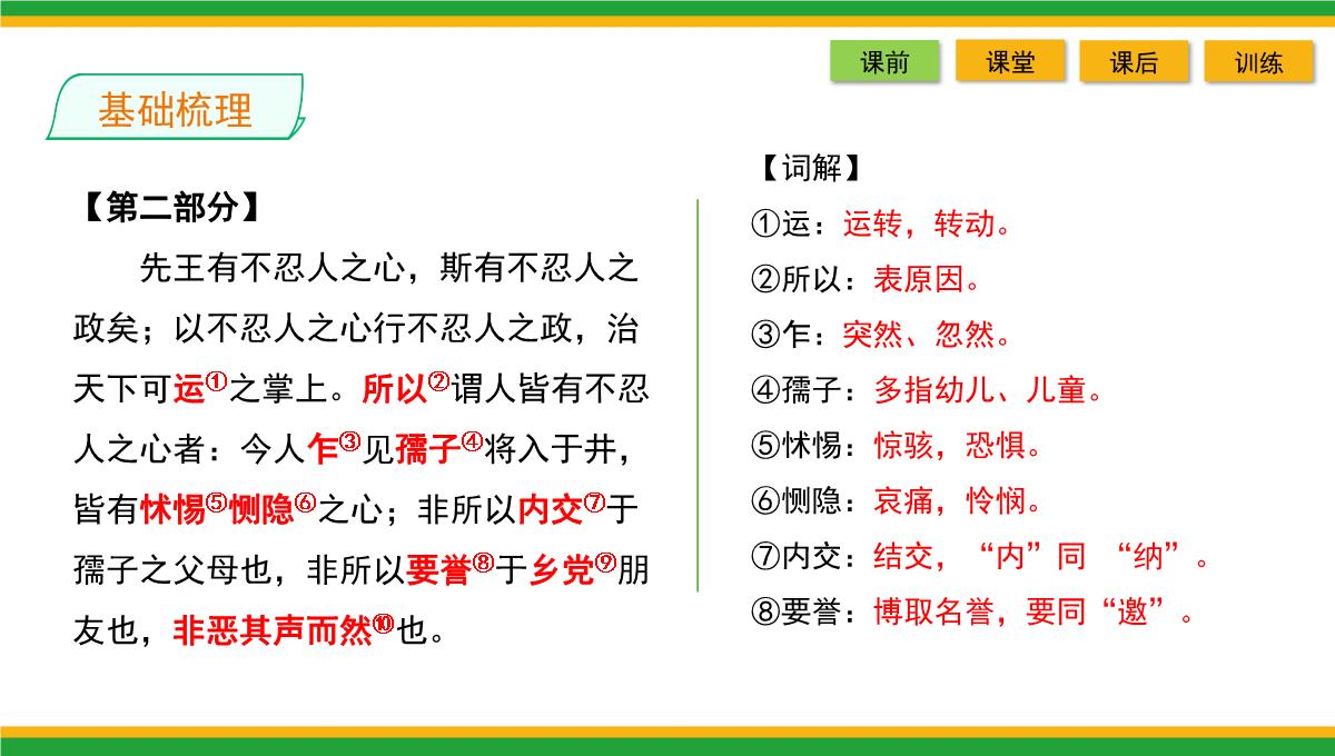 2021统编版高中语文选择性必修上册《人皆有不忍人之心》同步精品课件PPT模板_24