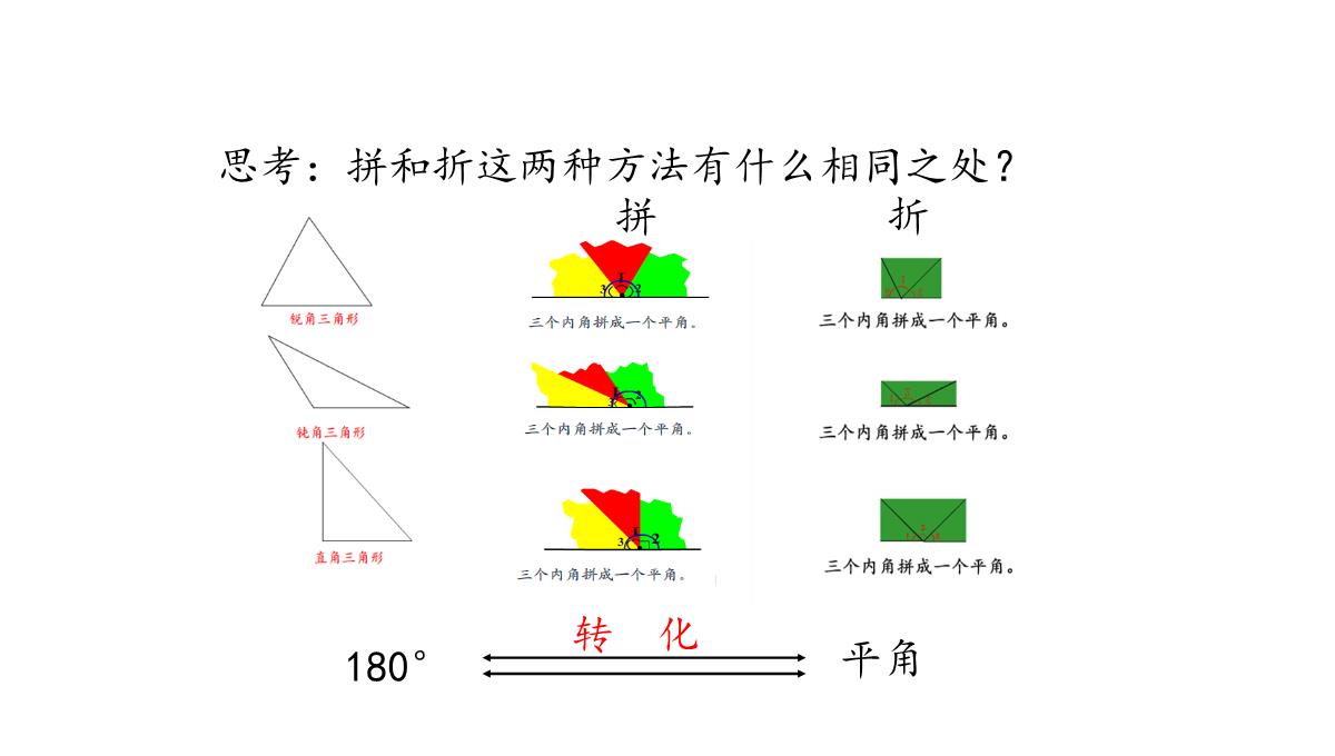 四年级下册数学课件第四课时三角形的内角和青岛版PPT模板_09