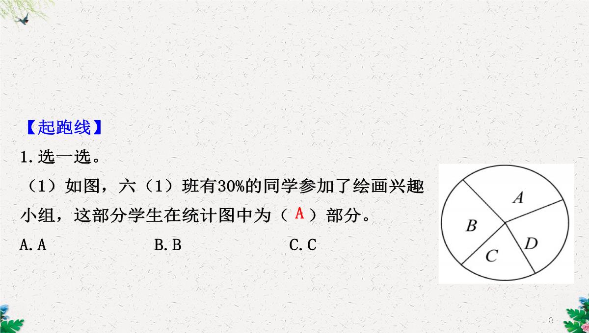 六年级下册数学课件-1.1扇形统计图｜苏教版(2014秋)-(共25张PPT)PPT模板_08