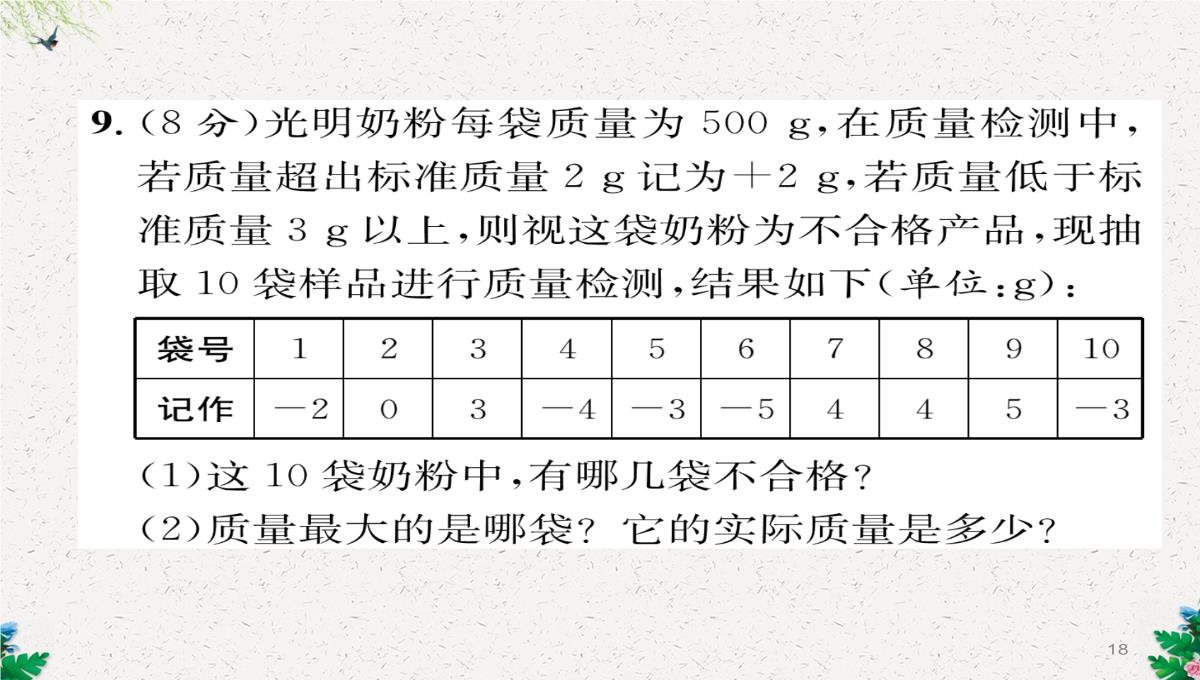 七年级数学北师大版上册习题课件：2.3--绝对值-(共23张PPT)PPT模板_18