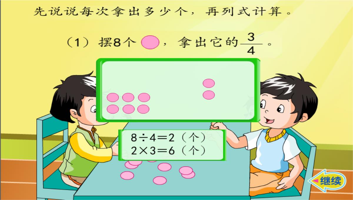 三年级数学下册课件求一个数的几分之几是多少苏教版10PPT模板_15