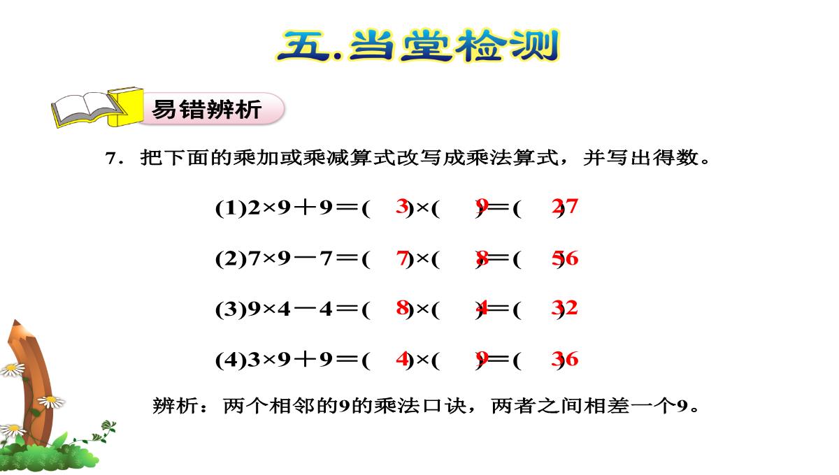 49的乘法口诀数学二年级上册人教版33张PPT模板_32