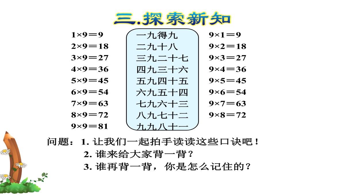 49的乘法口诀数学二年级上册人教版33张PPT模板_10