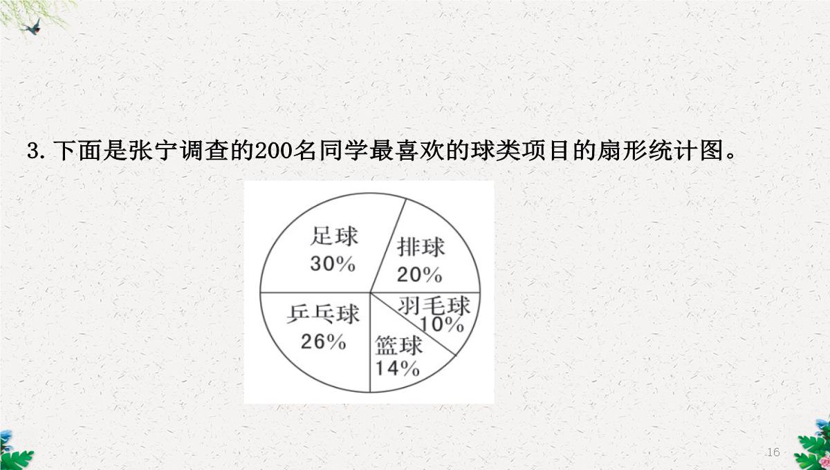 六年级下册数学课件-1.1扇形统计图｜苏教版(2014秋)-(共25张PPT)PPT模板_16