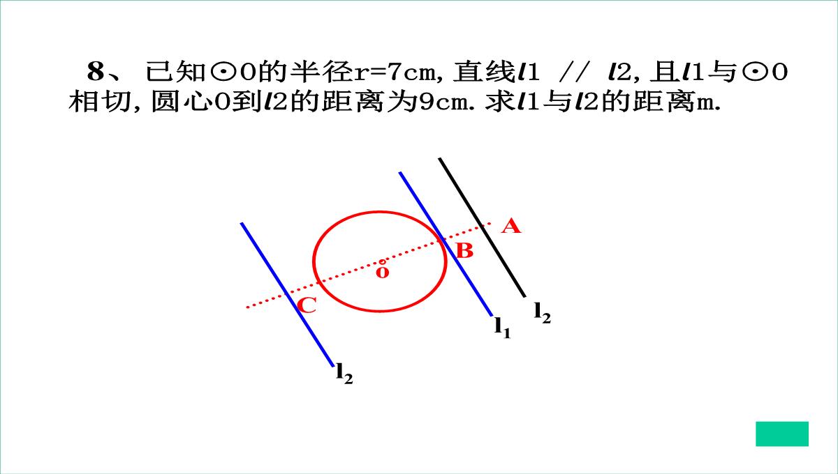 人教版数学九年级上册直线和圆的位置关系及其判断课件PPT模板_21