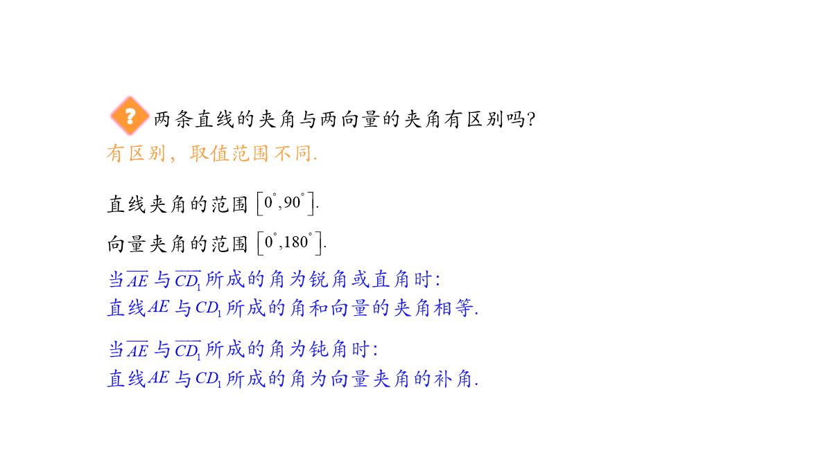 高中数学人教A版选择性必修第一册张一章1.3.2空间向量运算的坐标表示-课件(共22张PPT)PPT模板_93