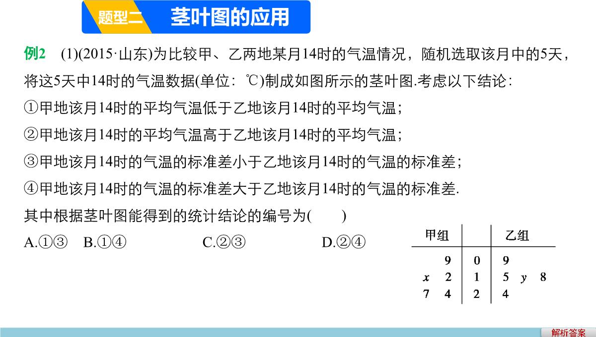 人教A版高中数学+高三一轮+第十章统计、统计案例及算法初步+10.2用样本估计总体PPT模板_24