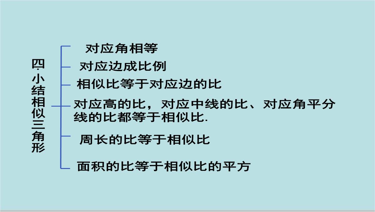 人教版九年级下册数学课件：27.2.2相似三角形的性质(共15张PPT)PPT模板_12