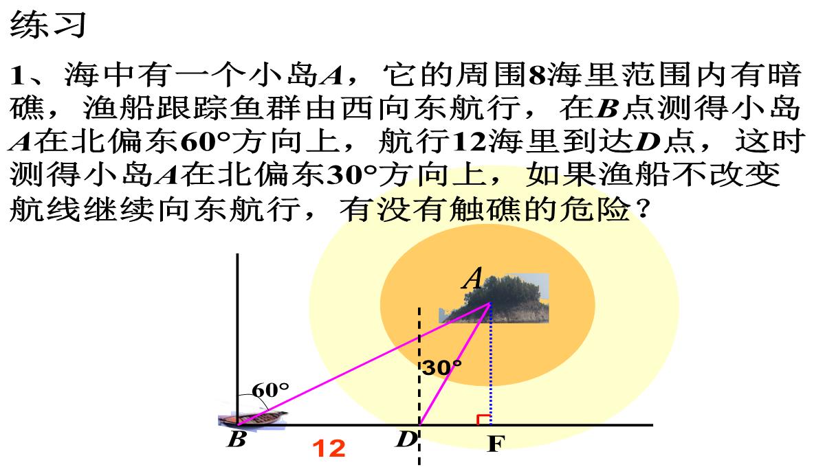 人教版数学九年级下册课件解直角三角形的应用刘新旺PPT模板_08