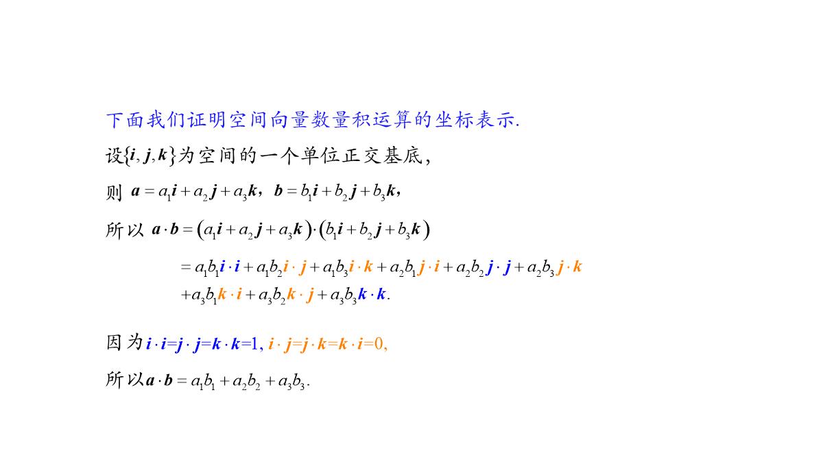 高中数学人教A版选择性必修第一册张一章1.3.2空间向量运算的坐标表示-课件(共22张PPT)PPT模板_24