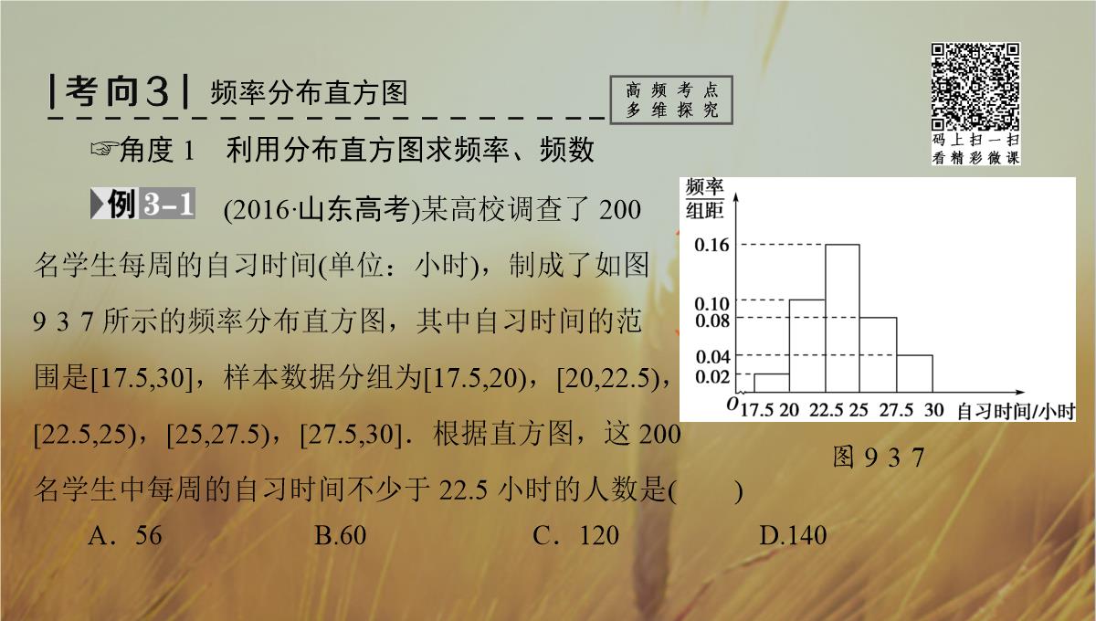 最新-2021版高考数学人教A版理一轮复习课件：第9章-第3节-用样本估计总体-精品PPT模板_29