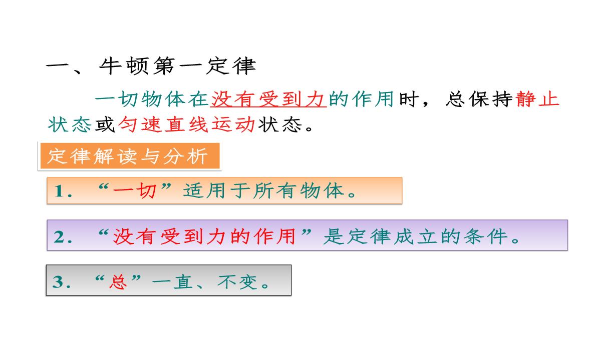 人教版初中物理牛顿第一定律课件PPT模板_09