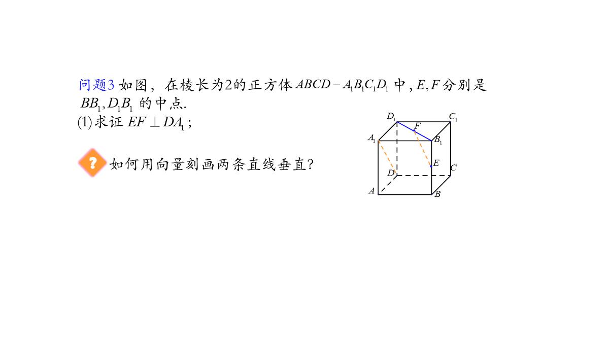 高中数学人教A版选择性必修第一册张一章1.3.2空间向量运算的坐标表示-课件(共22张PPT)PPT模板_68