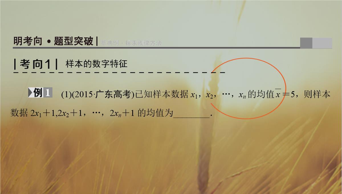 最新-2021版高考数学人教A版理一轮复习课件：第9章-第3节-用样本估计总体-精品PPT模板_13