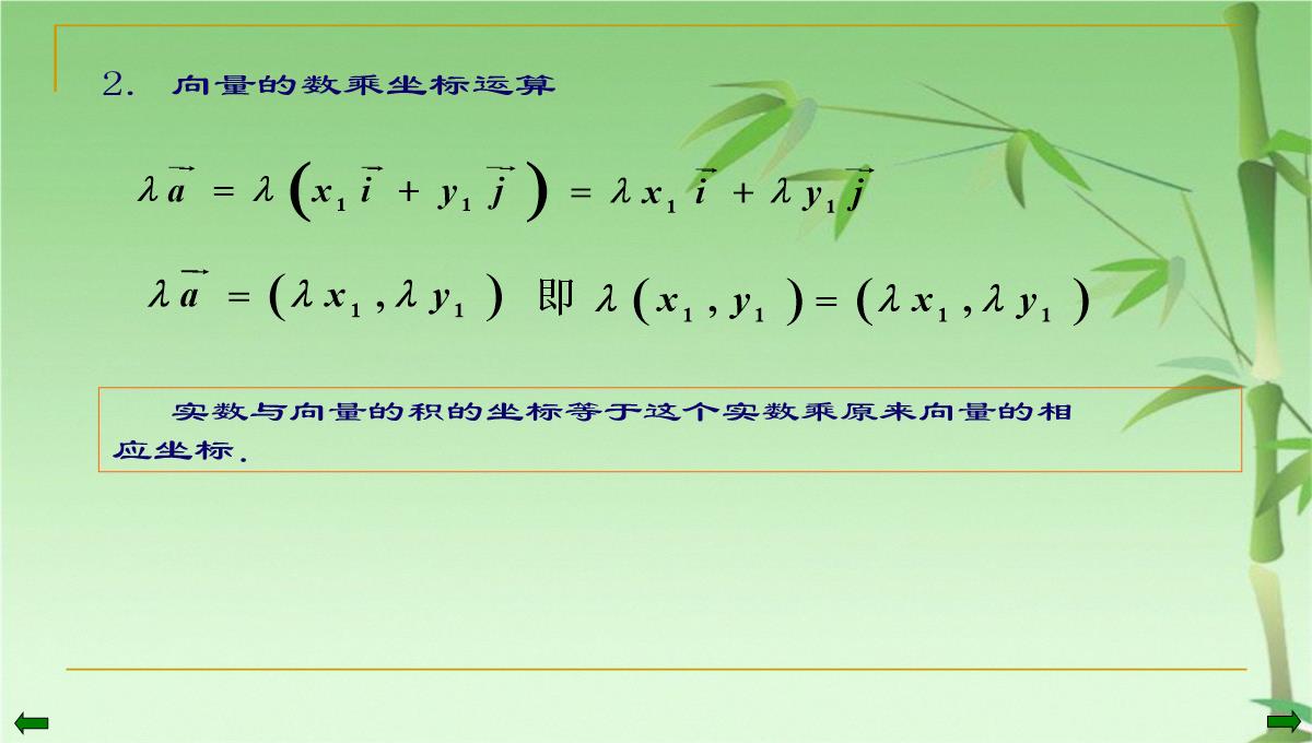 数学高二上册-8.1--平面向量的坐标运算(一)-课件(共17张PPT)PPT模板_10