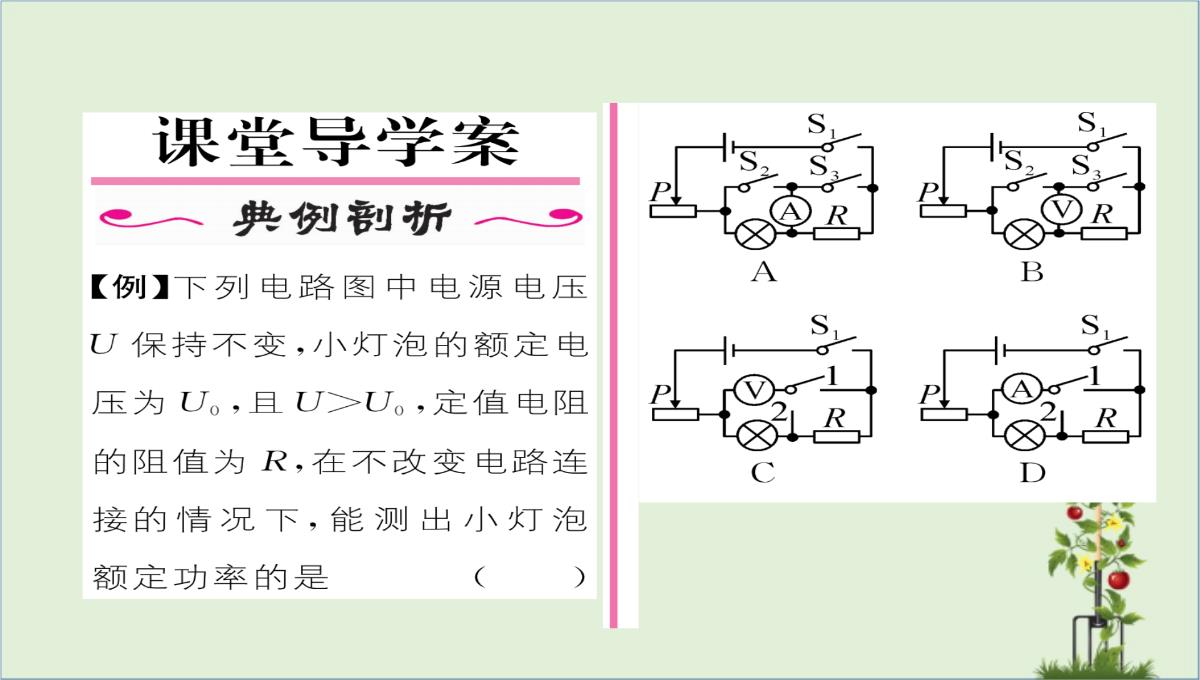 「精品」九年级物理全册第18章电功率第3节测量小灯泡的电功率第2课时巧测电功率习题课件新版新人教版-精品PPT模板_02