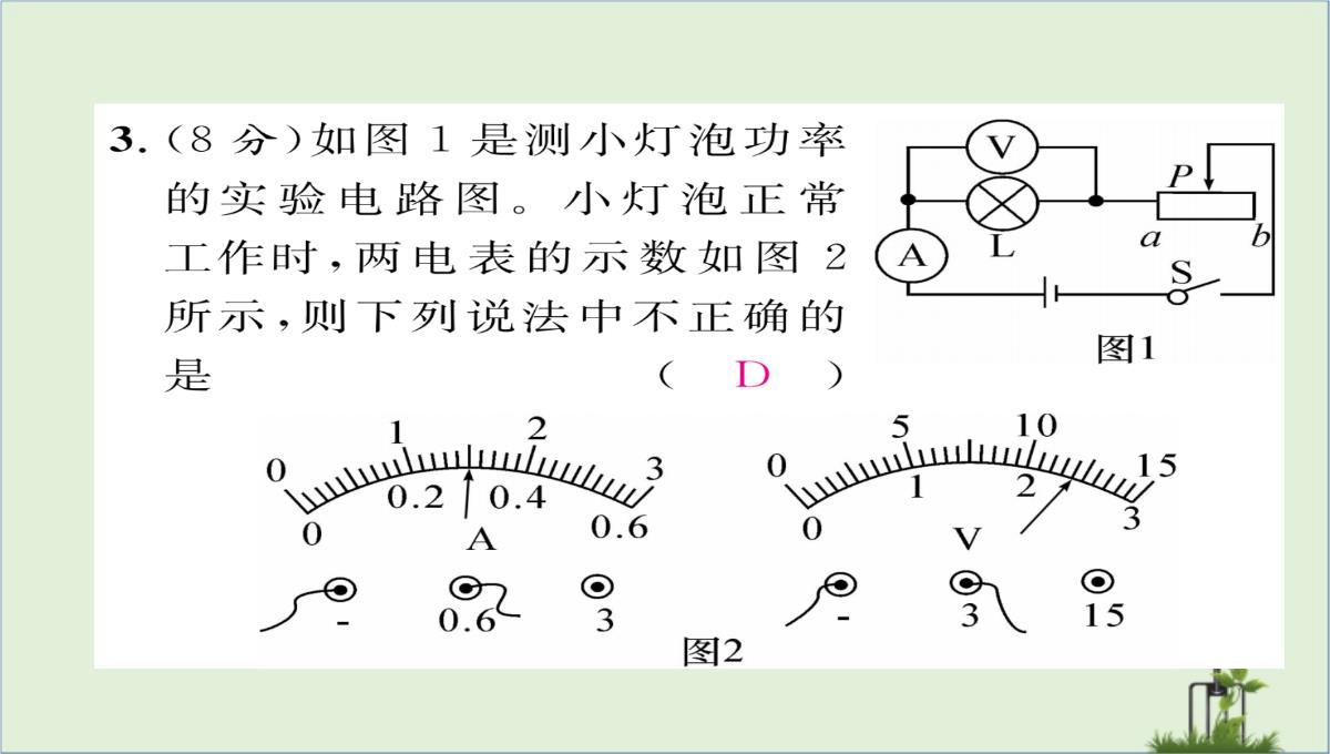 「精品」九年级物理全册第18章电功率第3节测量小灯泡的电功率第2课时巧测电功率习题课件新版新人教版-精品PPT模板_11