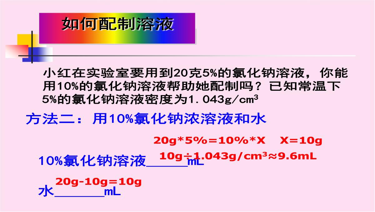 初中化学九下-6.2--溶质的质量分数--课件-PPT模板_16