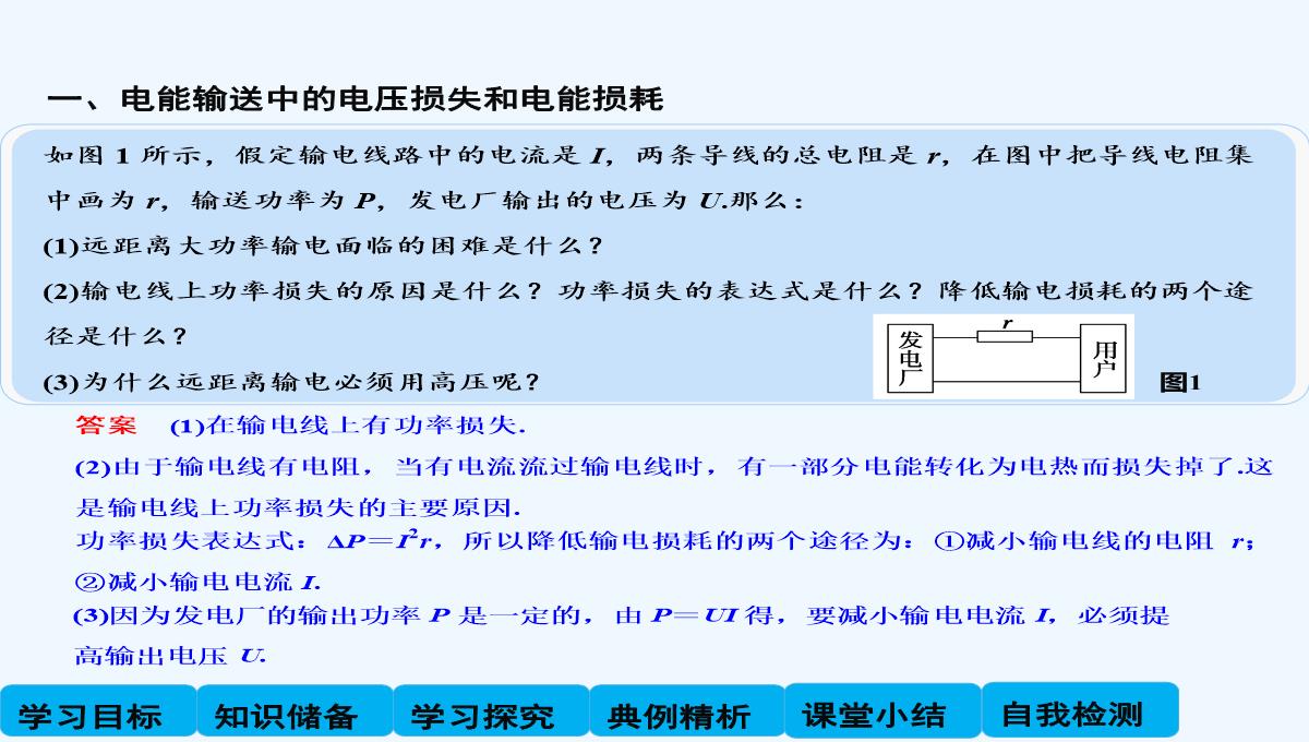 2014-2015学年高二物理教科版选修3-2课件：2.7-电能的输送-PPT模板_04