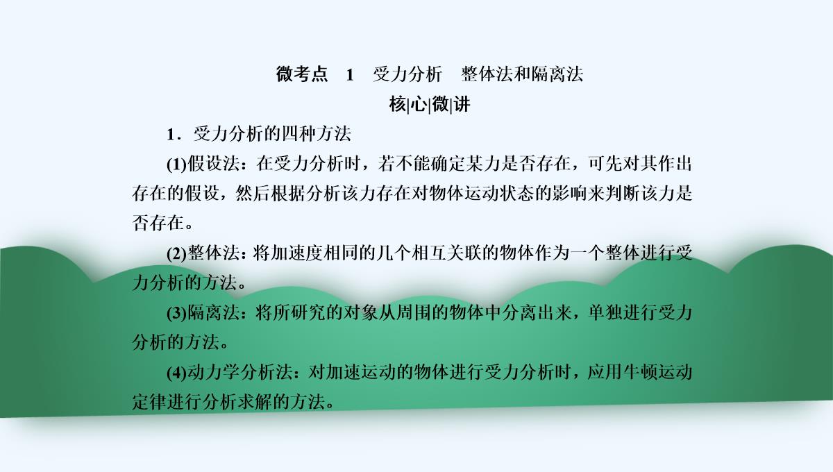 2019年度高三物理一轮复习课件：第二章-第3讲　受力分析　共点力的平衡-PPT模板_14