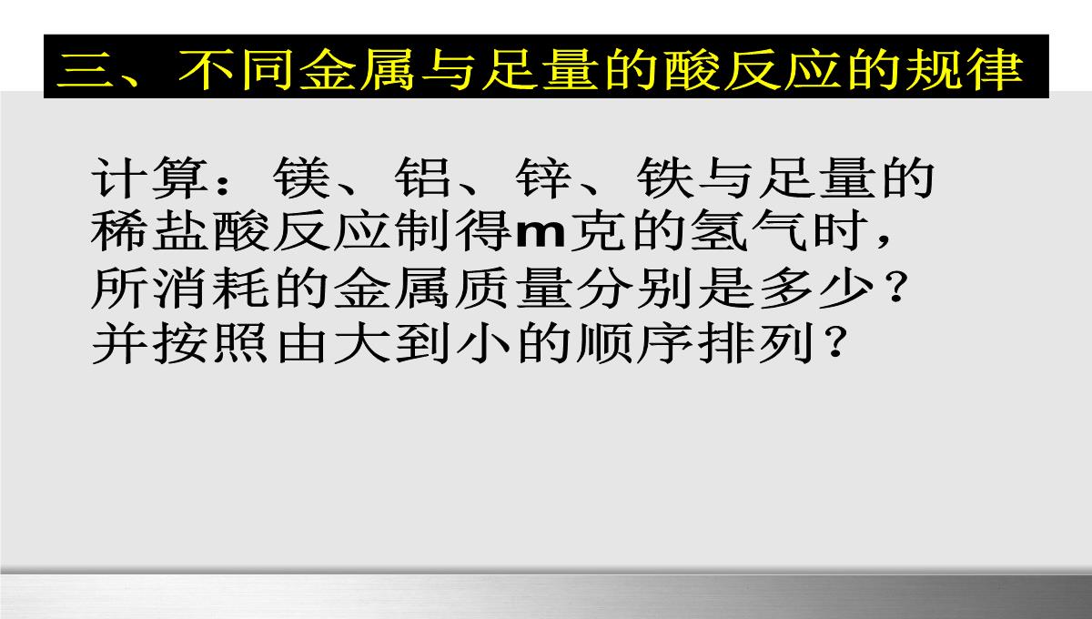 初中化学金属的化学性质图像专题课件(优秀版)PPT模板_10