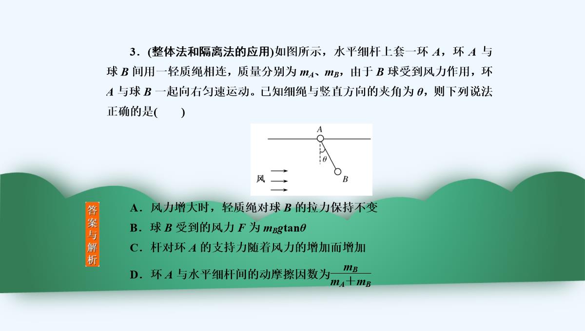 2019年度高三物理一轮复习课件：第二章-第3讲　受力分析　共点力的平衡-PPT模板_11