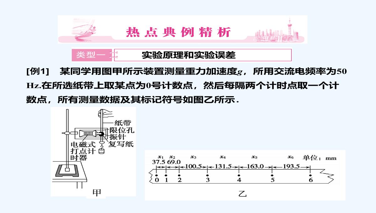 2012高一物理课件-2.1-探究小车速度随时间变化的规律-2（人教版必修1）PPT模板_11