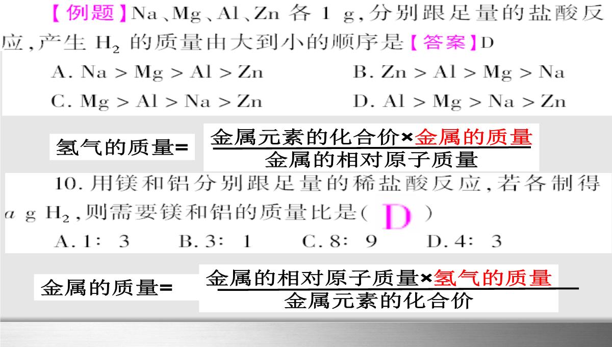 初中化学金属的化学性质图像专题课件(优秀版)PPT模板_14