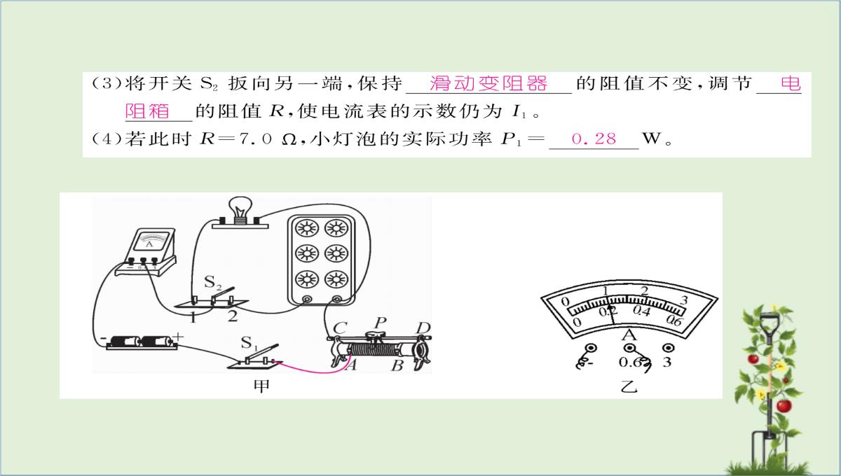 「精品」九年级物理全册第18章电功率第3节测量小灯泡的电功率第2课时巧测电功率习题课件新版新人教版-精品PPT模板_08