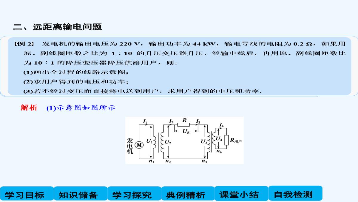 2014-2015学年高二物理教科版选修3-2课件：2.7-电能的输送-PPT模板_11