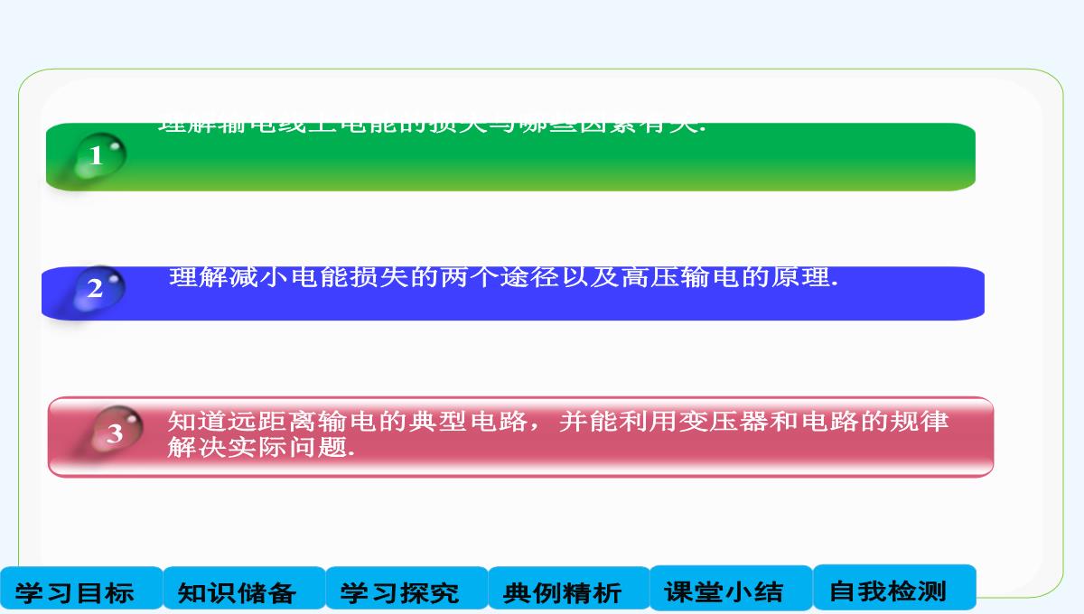 2014-2015学年高二物理教科版选修3-2课件：2.7-电能的输送-PPT模板_02