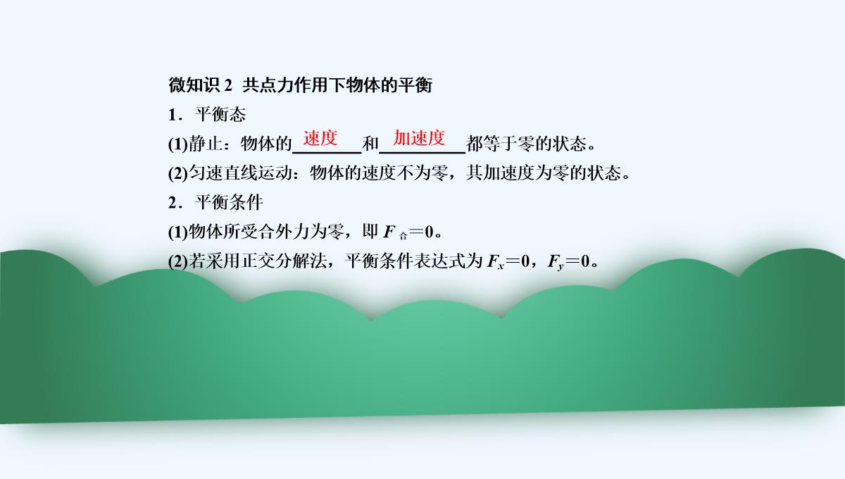 2019年度高三物理一轮复习课件：第二章-第3讲　受力分析　共点力的平衡-PPT模板_03