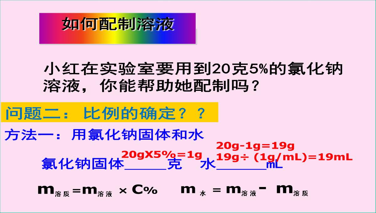 初中化学九下-6.2--溶质的质量分数--课件-PPT模板_14