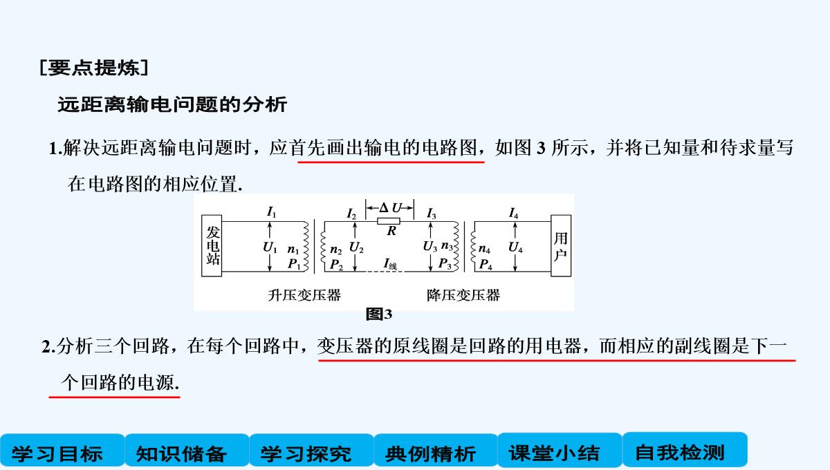 2014-2015学年高二物理教科版选修3-2课件：2.7-电能的输送-PPT模板_07