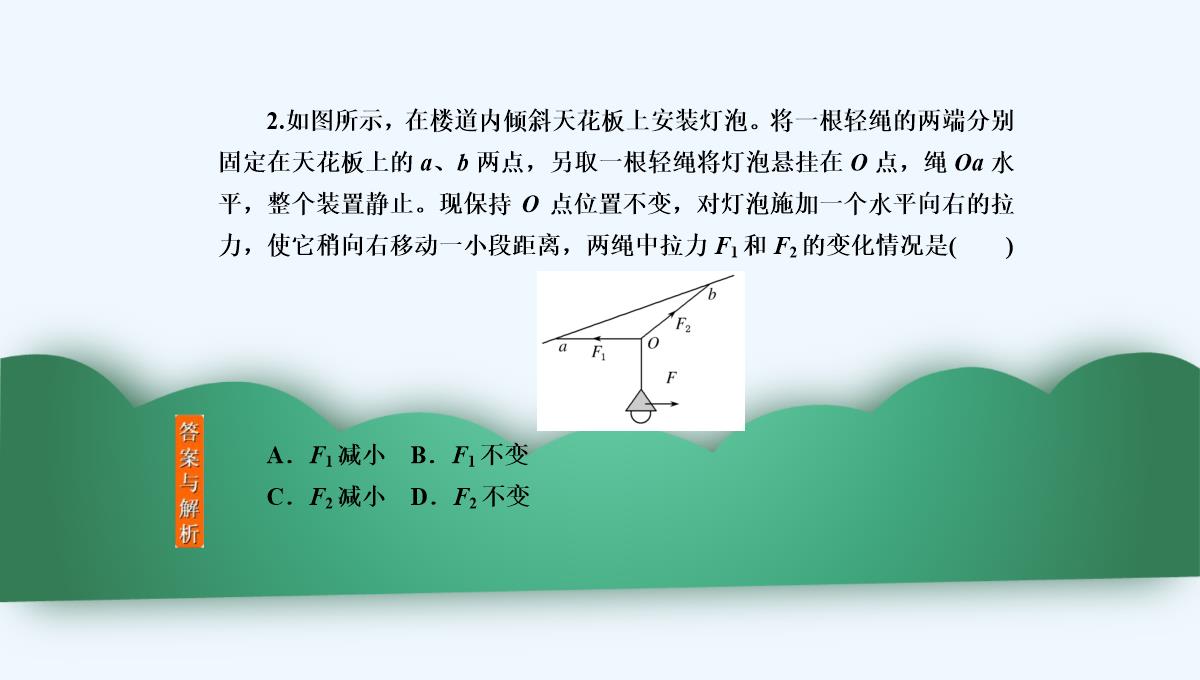 2019年度高三物理一轮复习课件：第二章-第3讲　受力分析　共点力的平衡-PPT模板_60