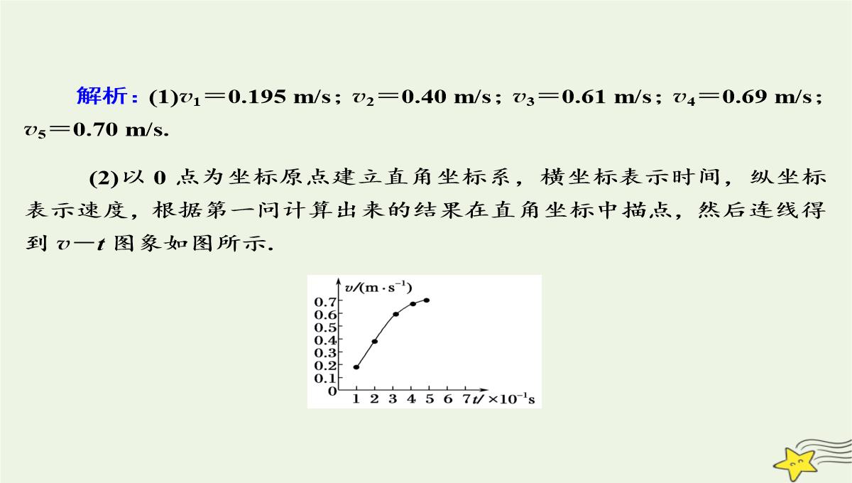 2020高中物理第一章运动的描述4实验：用打点计时器测速度课件新人教版必修1PPT模板_16