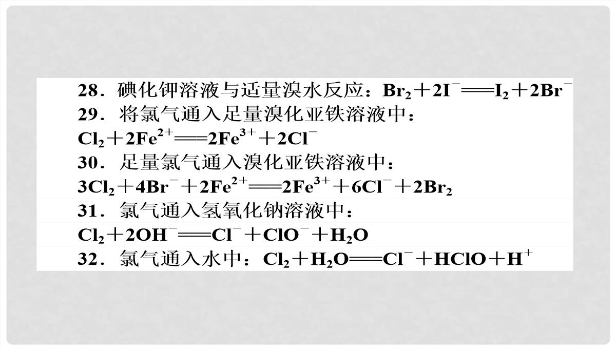 高考化学第二轮专题突破复习（备考导航+要点突破）-离子反应-氧化还原反应课件PPT模板_31