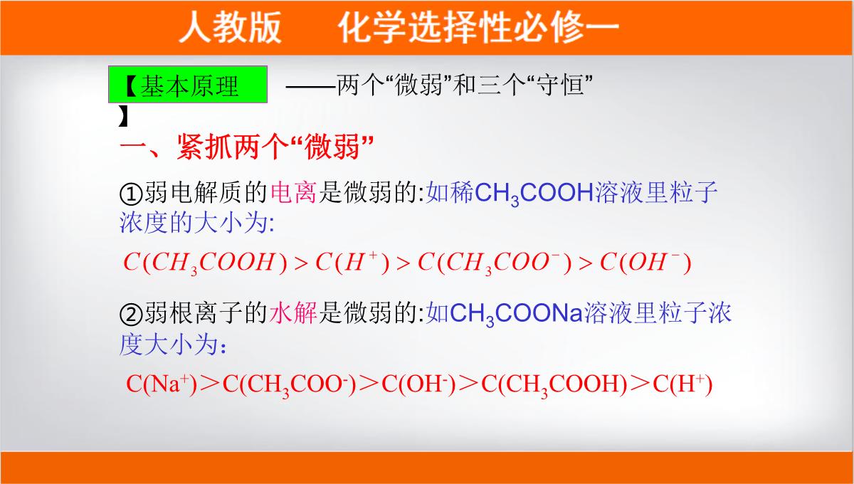 离子浓度大小的比较课件高二上学期化学人教版选择性必修PPT模板_25