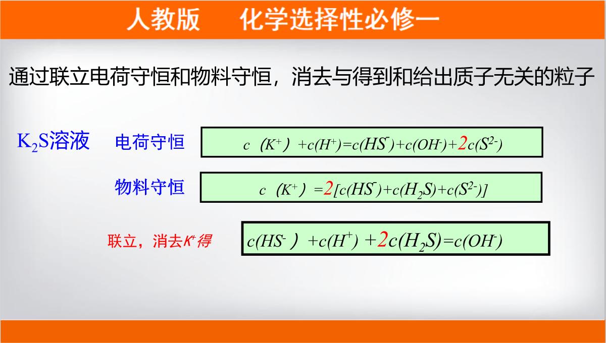 离子浓度大小的比较课件高二上学期化学人教版选择性必修PPT模板_12