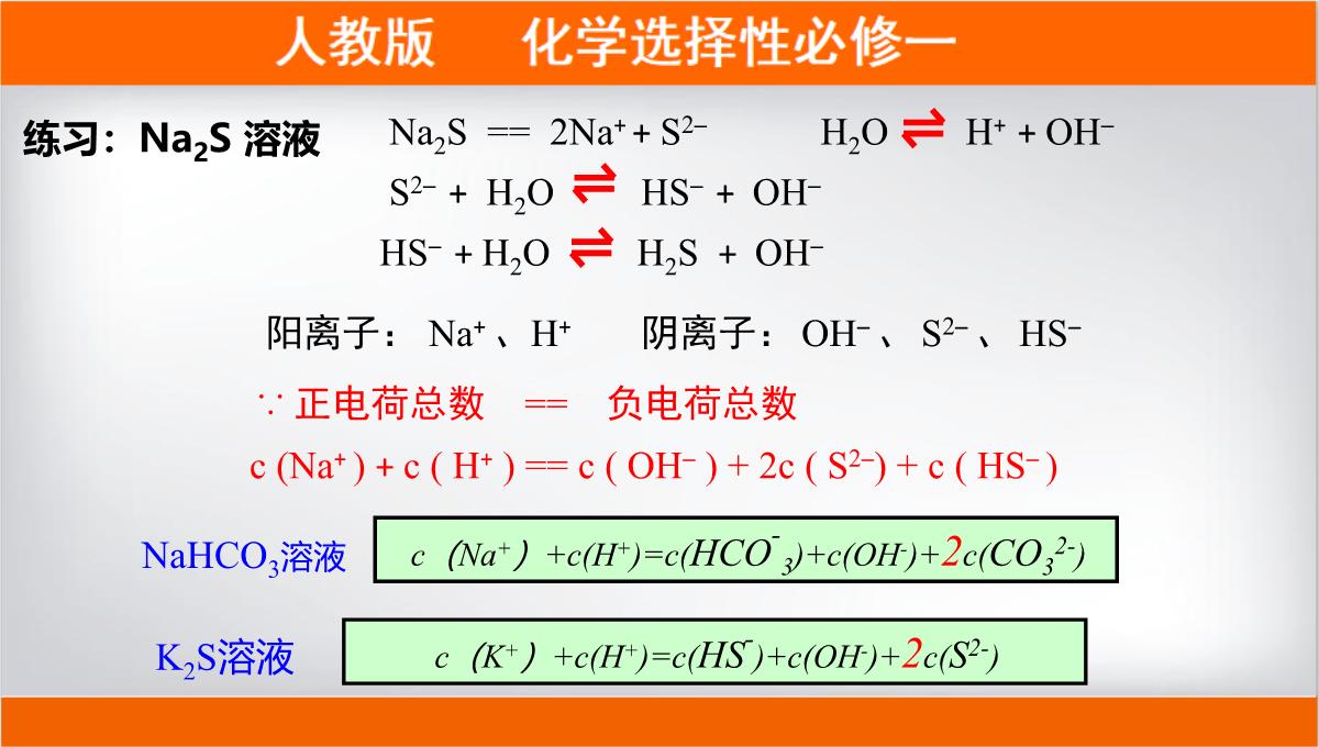 离子浓度大小的比较课件高二上学期化学人教版选择性必修PPT模板_07