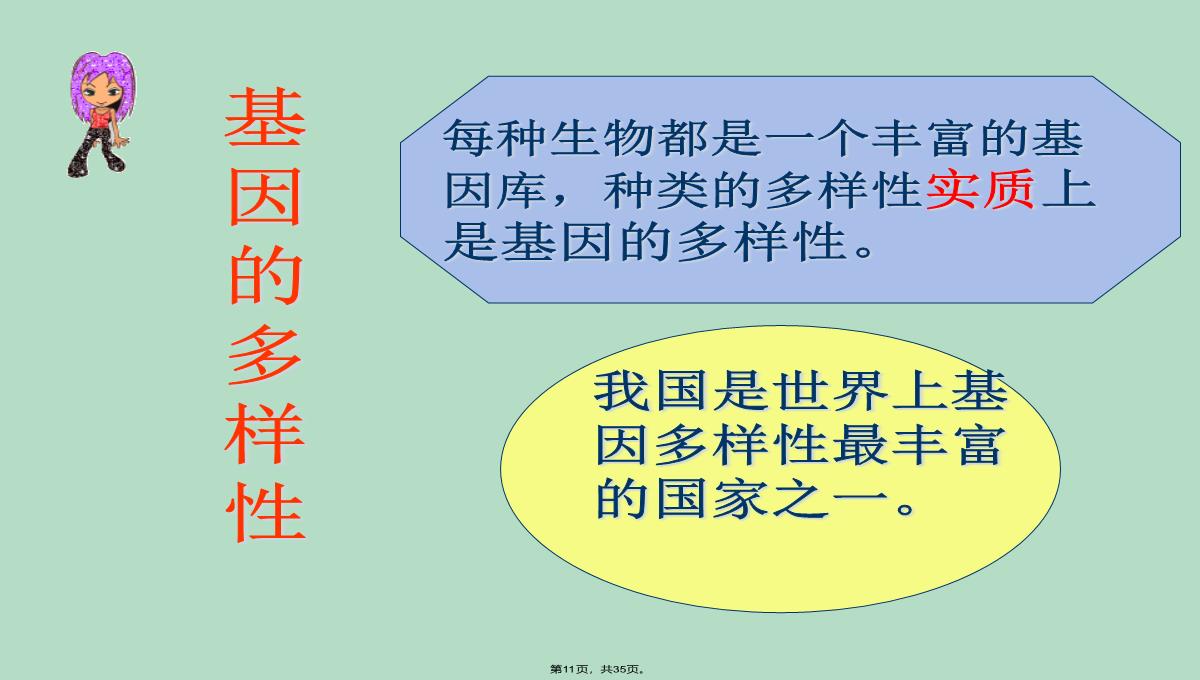 2013年人教版八年级生物上册第六单元第二章《认识生物的多样性》课件PPT模板_11