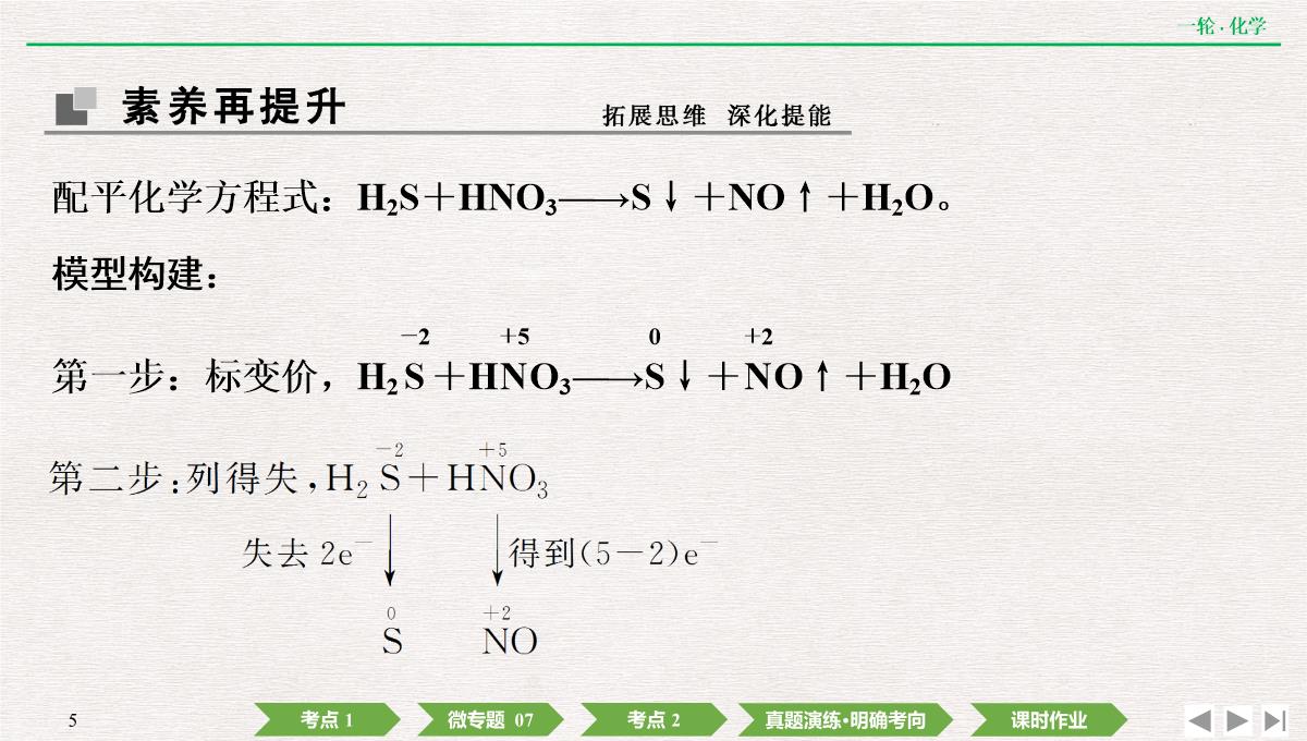 2022年高考化学第一轮复习精品课件氧化还原反应方程式的配平及计算PPT模板_05