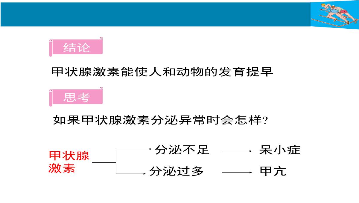 人教版七下生物第六章-人体生命活动的调节第4节《激素调节》讲授课件PPT模板_13