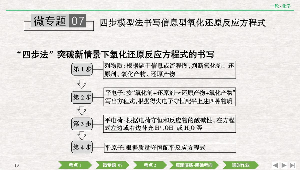 2022年高考化学第一轮复习精品课件氧化还原反应方程式的配平及计算PPT模板_13