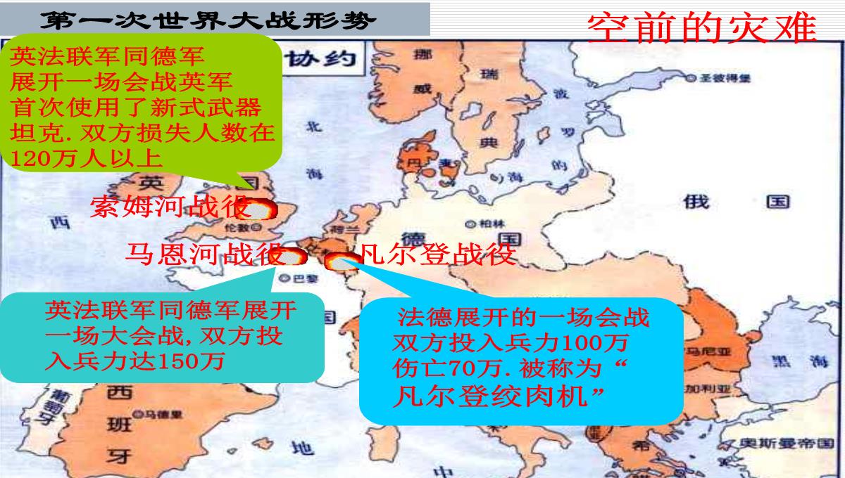 初中历史课件-第一次世界大战PPT模板_08