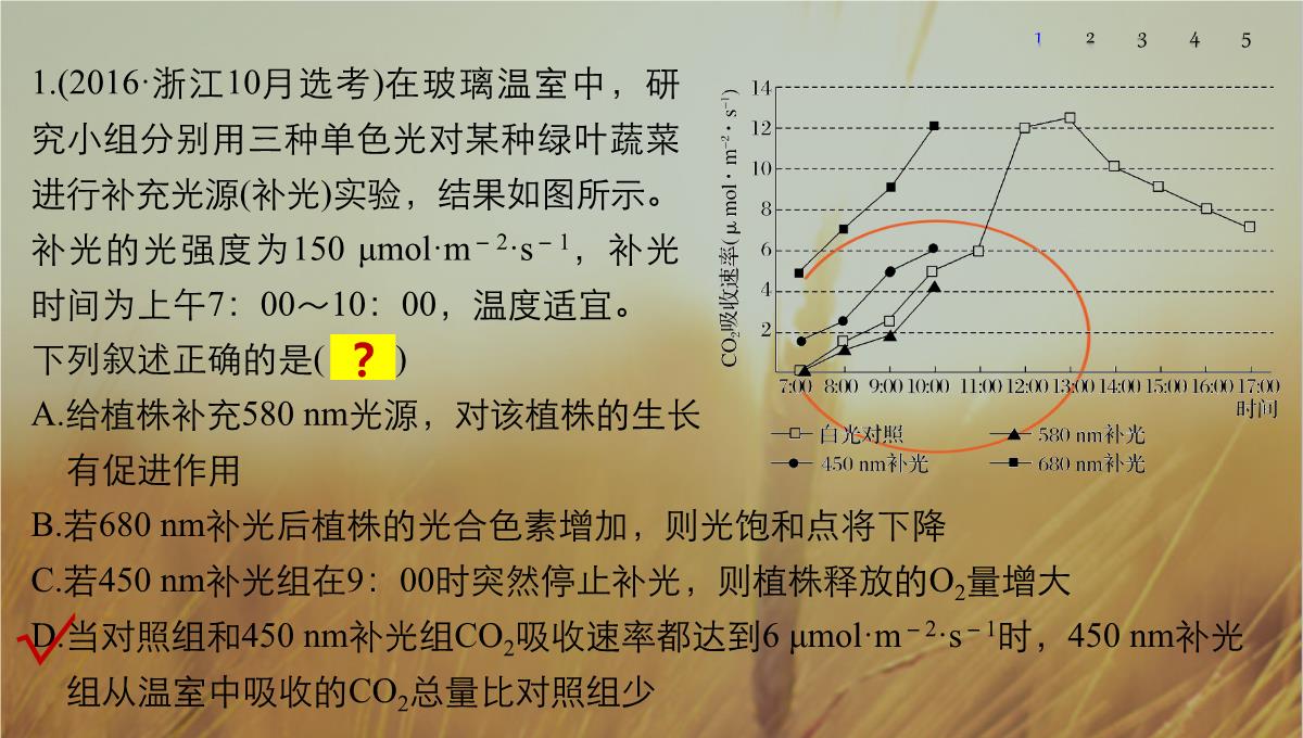 最新-2021版浙江省高考生物课件：第2单元-第10讲-光合作用的影响因素及应用-精品PPT模板_54