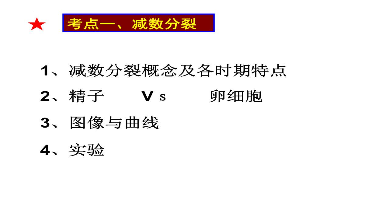 高三一轮复习生物课件：第11讲减数分裂和受精作用PPT模板_04