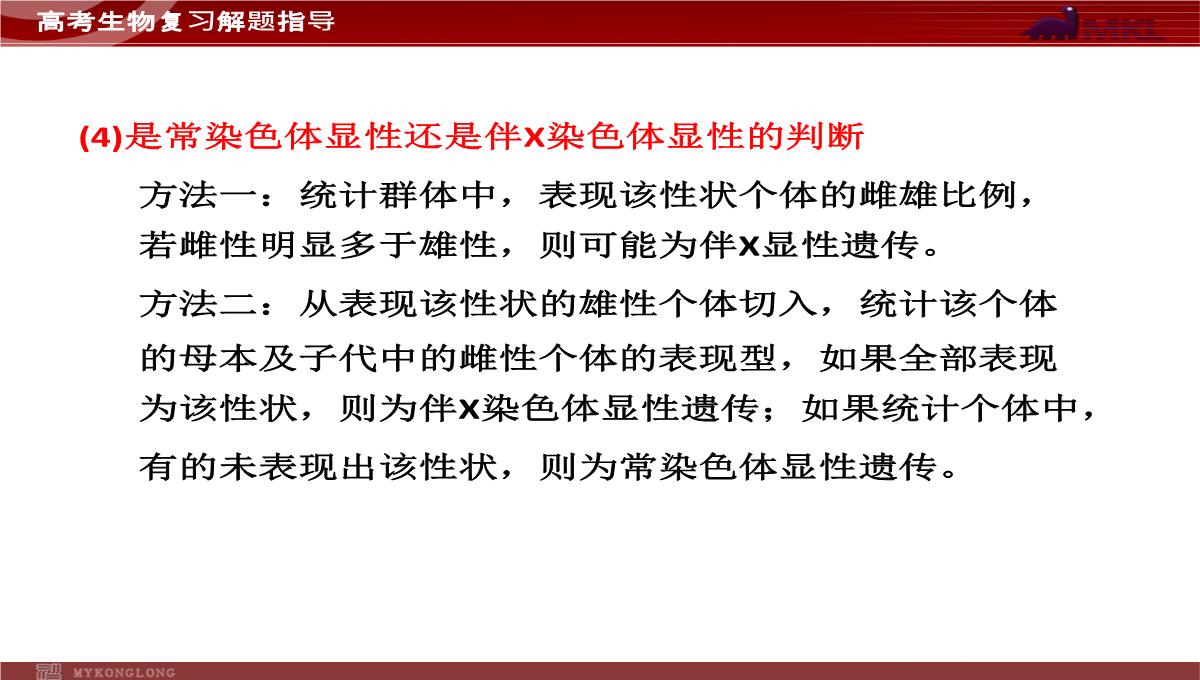 高考专题复习专题4---第3讲--遗传的基因规律、伴性遗传及人类遗传病与优生PPT模板_54